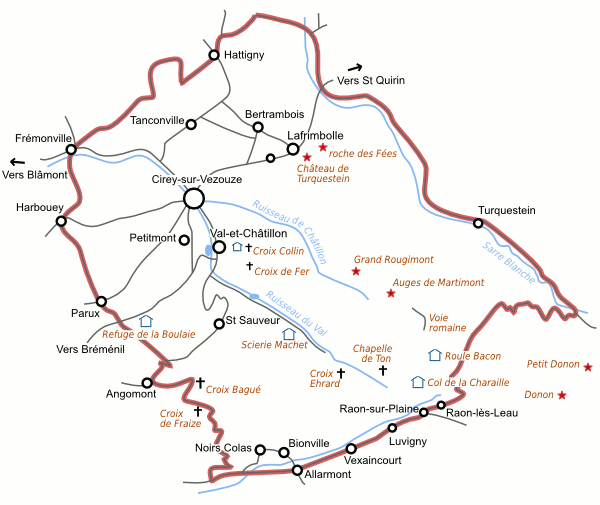 plan du secteur